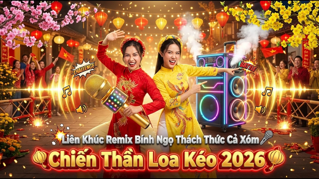Chiến Thần Loa Kéo 2026 🏮 Liên Khúc Remix Bính Ngọ Thách Thức Cả Xóm
