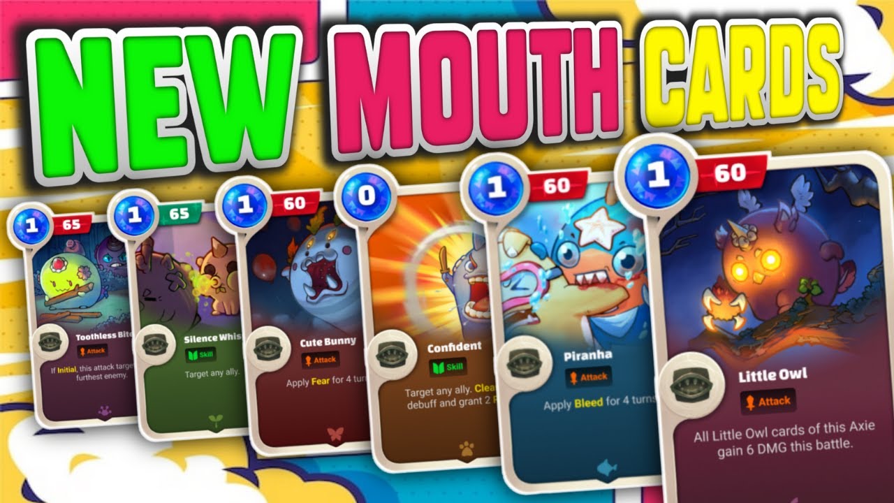 NEW MOUTH CARDS ORIGIN SNEAK PEEK AXIE INFINITY YouTube