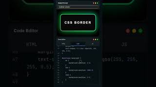 How to Create an Animated Neon Border Effect Using HTML and CSS #Codelixa #CSSAnimation #Shorts