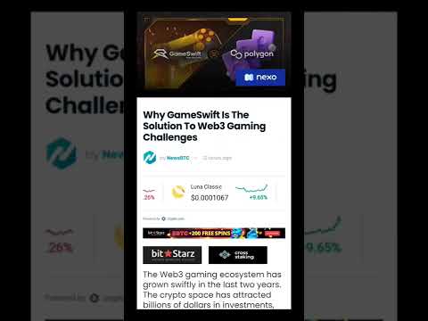 Why GameSwift Is The Solution To Web3 Gaming Challenges @AltcoinDaily @BitBoyCrypto @CryptoCasey