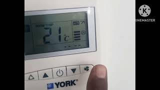 york thermostat me timer lagaya aur hataya kaise jata hai।