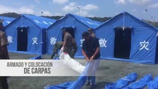 Implementación de albergues en Esmeraldas y Manabí