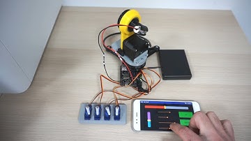 Controlling a laser pointer and 4 servos via WIFI