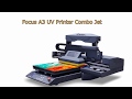 Focus Inc. demo video for new R&D Combo Jet industrial small desktop A3 UV printer