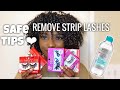 HOW TO REMOVE STRIP/FALSE LASHES | MICELLAR WATER HACK | SAFELY REMOVE EYELASHES