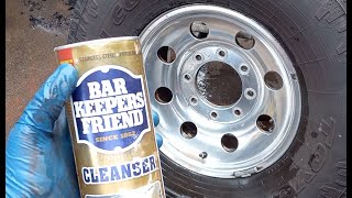 Bar Keepers Friend Cleaning Tire Rim