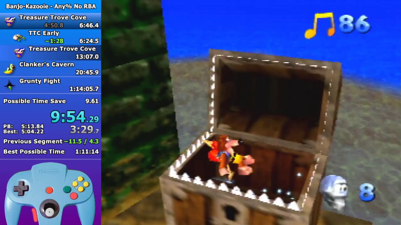 [WR] BanjoKazooie any No RBA in 10416 YouTube