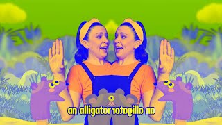 Ms Rachel Saw an Alligator Funny Voice Pitch and Color Effects