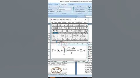 Cara menampilkan toolbar Mathtype