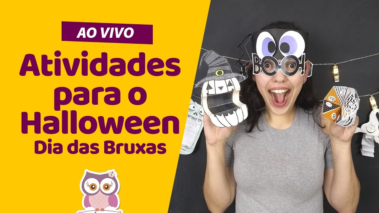 18 MÁSCARAS DE DIA DAS BRUXAS ou halloween PARA IMPRIMIR E BRINCAR! -ESPAÇO  EDUCAR