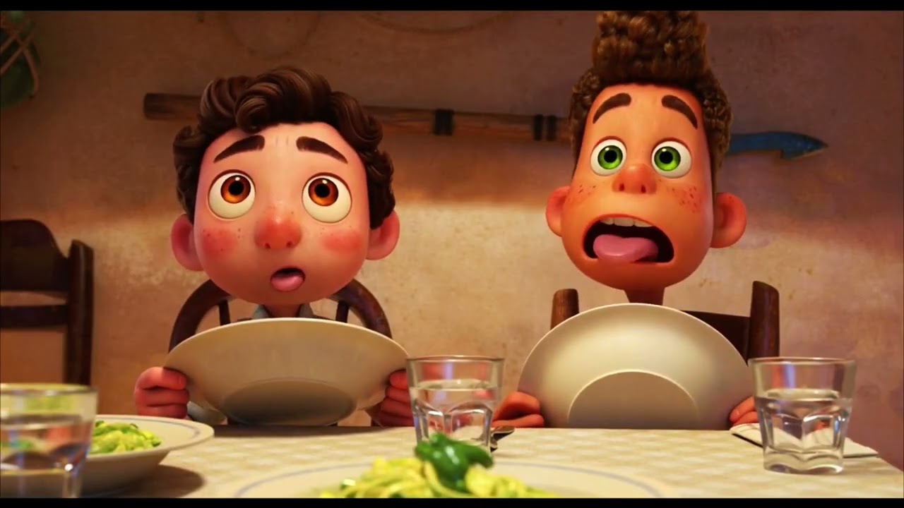 Luca (2021) Luca and Alberto meet Massimo