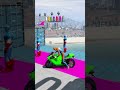 GTA 5 Epic Water Ragdolls | 🕷️Spider-Man vs hulk vs venom & Minions. Fails #gta #shorts bike #gtav