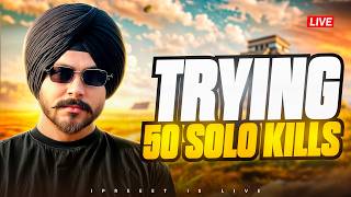 $200 CHALLENGE 50 SOLO KILLS 🔥BGMI LIVE WITH IPREEET screenshot 5