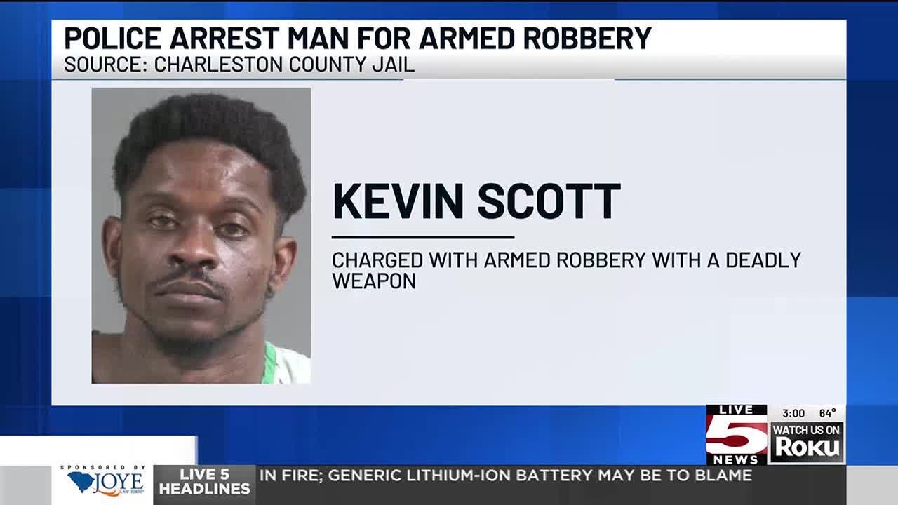 VIDEO: North Charleston Police arrest man in Sunday armed robbery - YouTube
