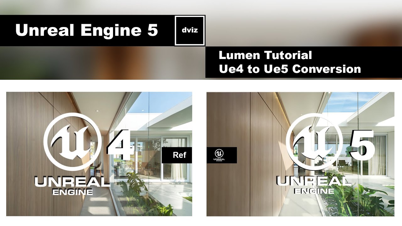Unreal Engine 5 - Lumen Tutorial Ue4 / UE5 Comparation - YouTube