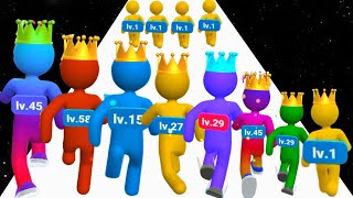 Giant Rush vs Cube Surfer - All Level Gameplay Infinity Run (NOOB vs PRO vs HACKER)