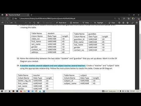 Question Set 04 | Database Management System | Java Institute for Advanced Technology