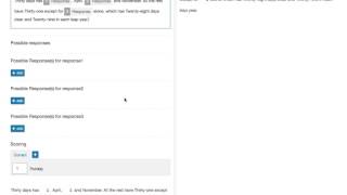 How to create a Cloze Drop Down Question