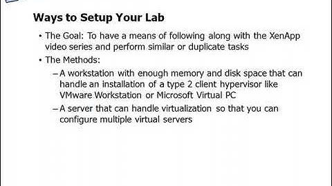 Citrix || Lesson02 || Lab Setup