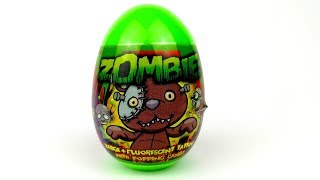 Zombie Green Plastic Kinder Surprise Egg
