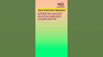 Java Interview Question | Checked and Unchecked Exception in java | #shorts #java #viral