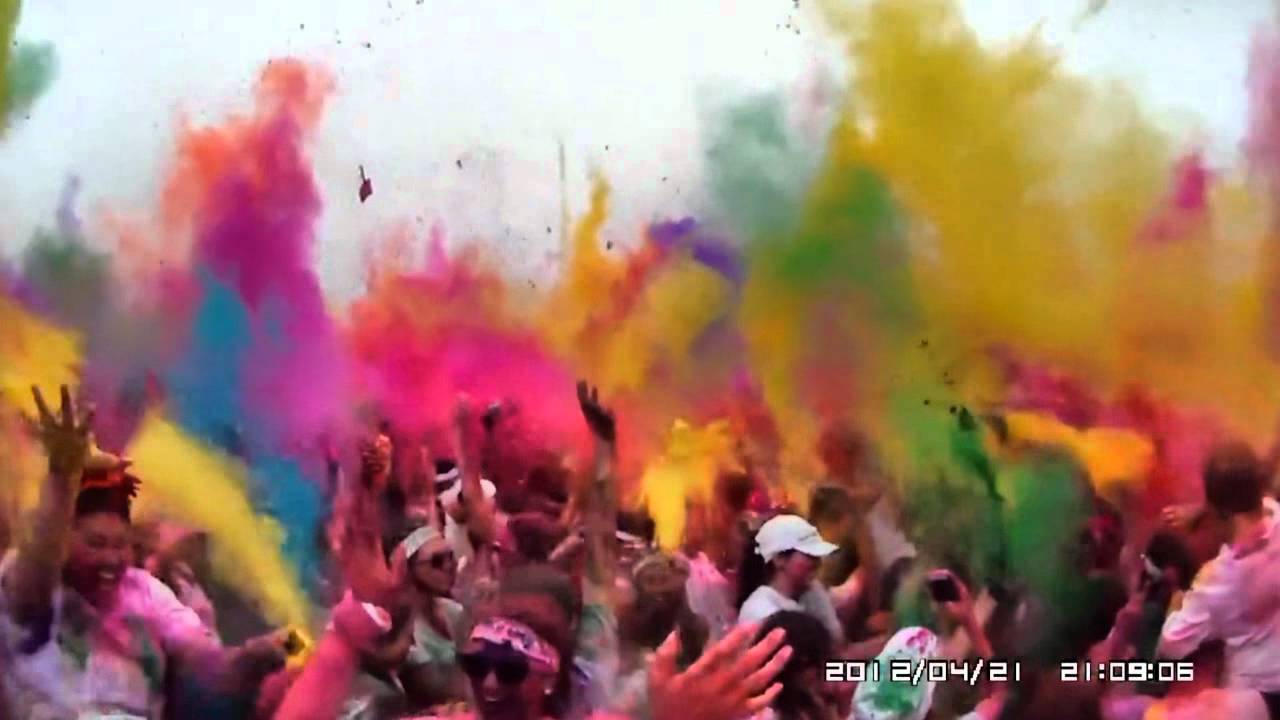 The Color Run 2012 Happiest 5k Slow Motion In Backwards, Irvine California SoCal, ATC9K HD