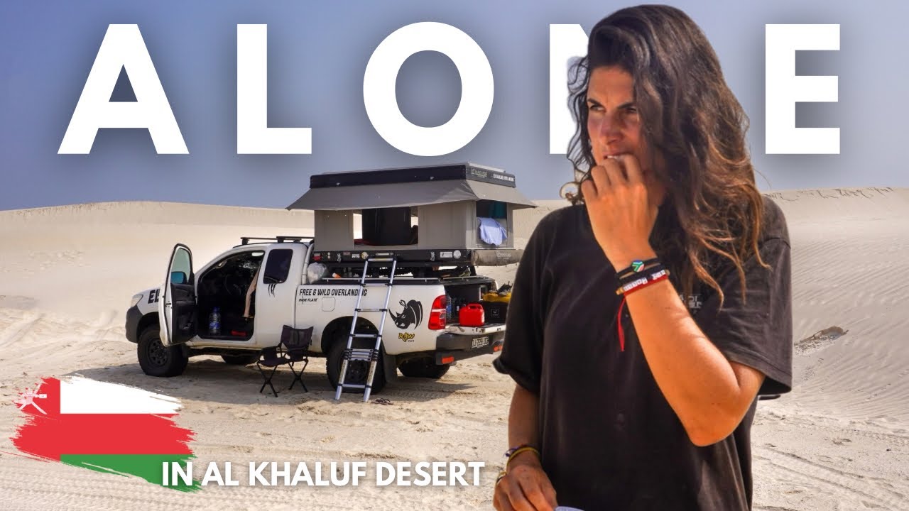 I'm camping completely alone in the most beautiful white sand desert | Oman