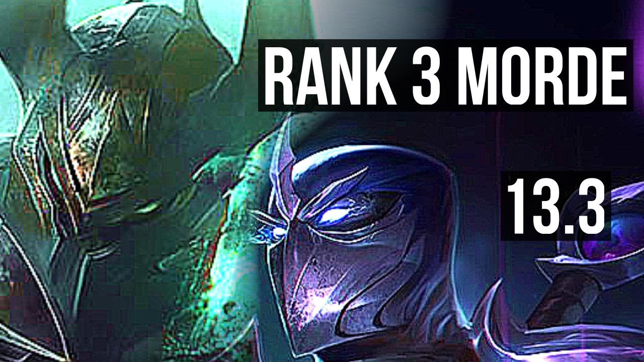 MORDEKAISER vs SHEN (TOP) | Rank 3 Morde, Godlike, 13/4/7 | TR Challenger | 13.3