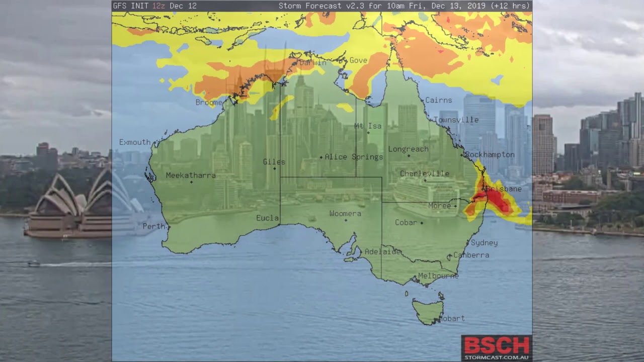 More Severe Thunderstorm activity for parts of NSW & Queensland today ...