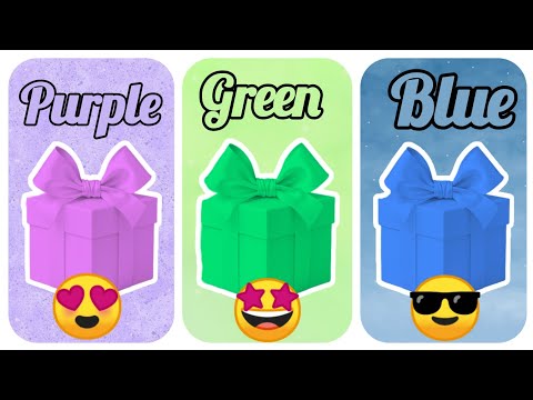 CHOOSE ONE GIFT BOX 🎁 BLUE 💙|| PURPLE 💜||GREEN 💚|| Queen Fatima 👑