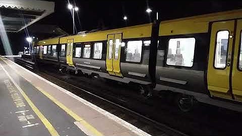 New Merseyrail train (777005) at Maghull station, 27/09/20, testing in between passenger services