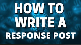 How to write a response post - Here&#39;s how I outline an article and choose subheadings