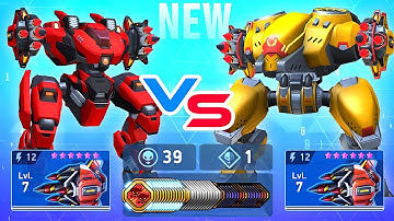 Javelin Rack 12 New Weapon - Brickhouse vs Bastion - Mech Arena