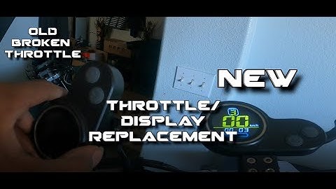How To Replace Nanrobot D6+ Throttle/Display