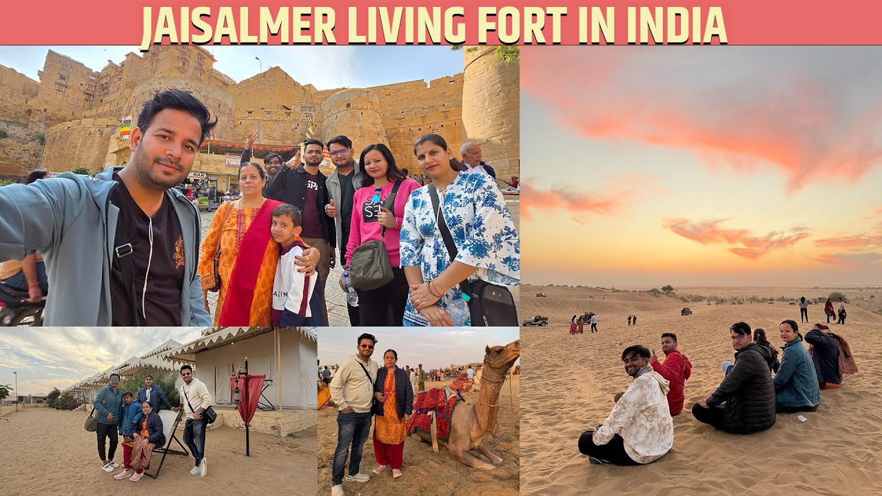Exploring Thar Desert safari , Living fort of Jaisalmer - Day 02 With family