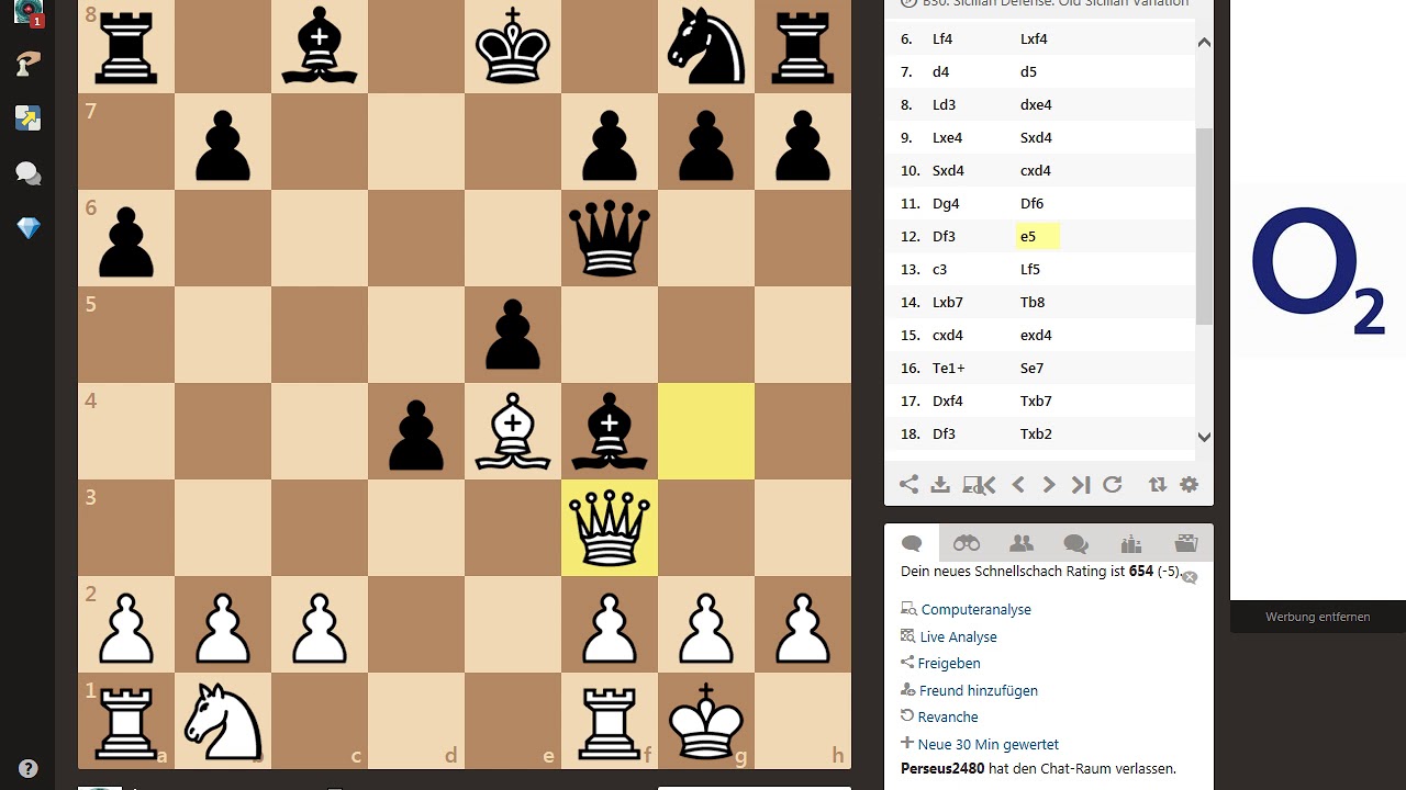 Sicilian Defense: Old Sicilian Variation, 0-1 