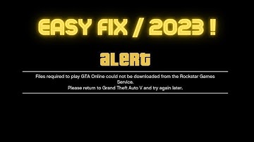 PS4 / PS5: GTA 5 Files required to play GTA ONLINE Could Not Be Downloaded (2025 / Easy Fix!!!)