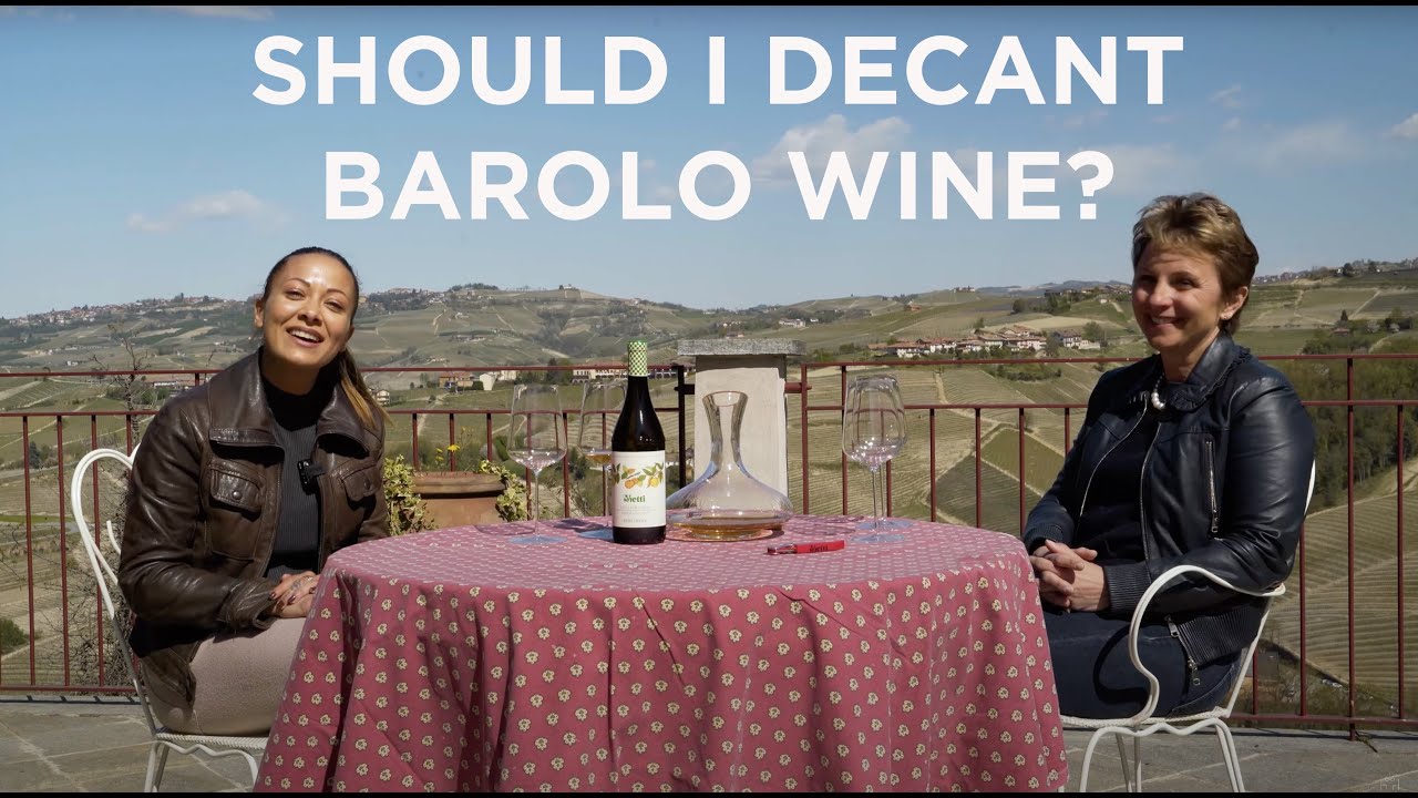 Should I decant Barolo wines? with Elena Penna Currado Vietti in Castiglione Falletto, Italy
