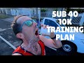 My Sub-40 10K Training Plan