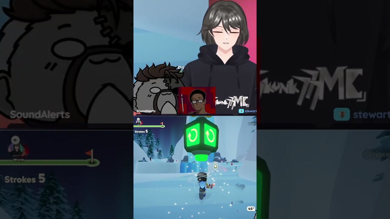 Penalty stroke death w/ @rebelredvt & PrinceHans #vtuber #shorts #comedy #twitch #superbattlegolf