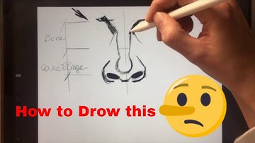 Draw a Nose in Procreate with Apple Pencil