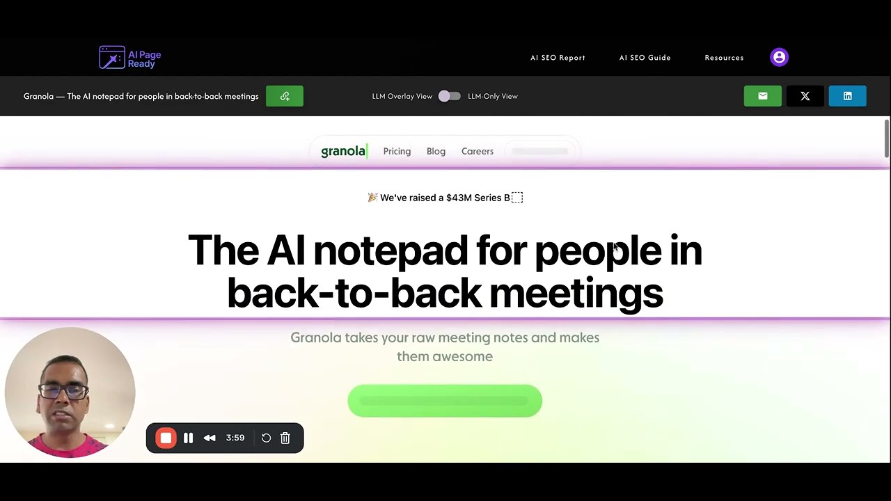 See how Humans vs LLMs reveals what AI can read on a webpage