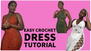 Easy crochet dress TUTORIAL…