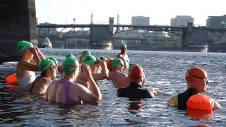 River Hugger Swim Team Willamette River Portland Oregon Human Access Project