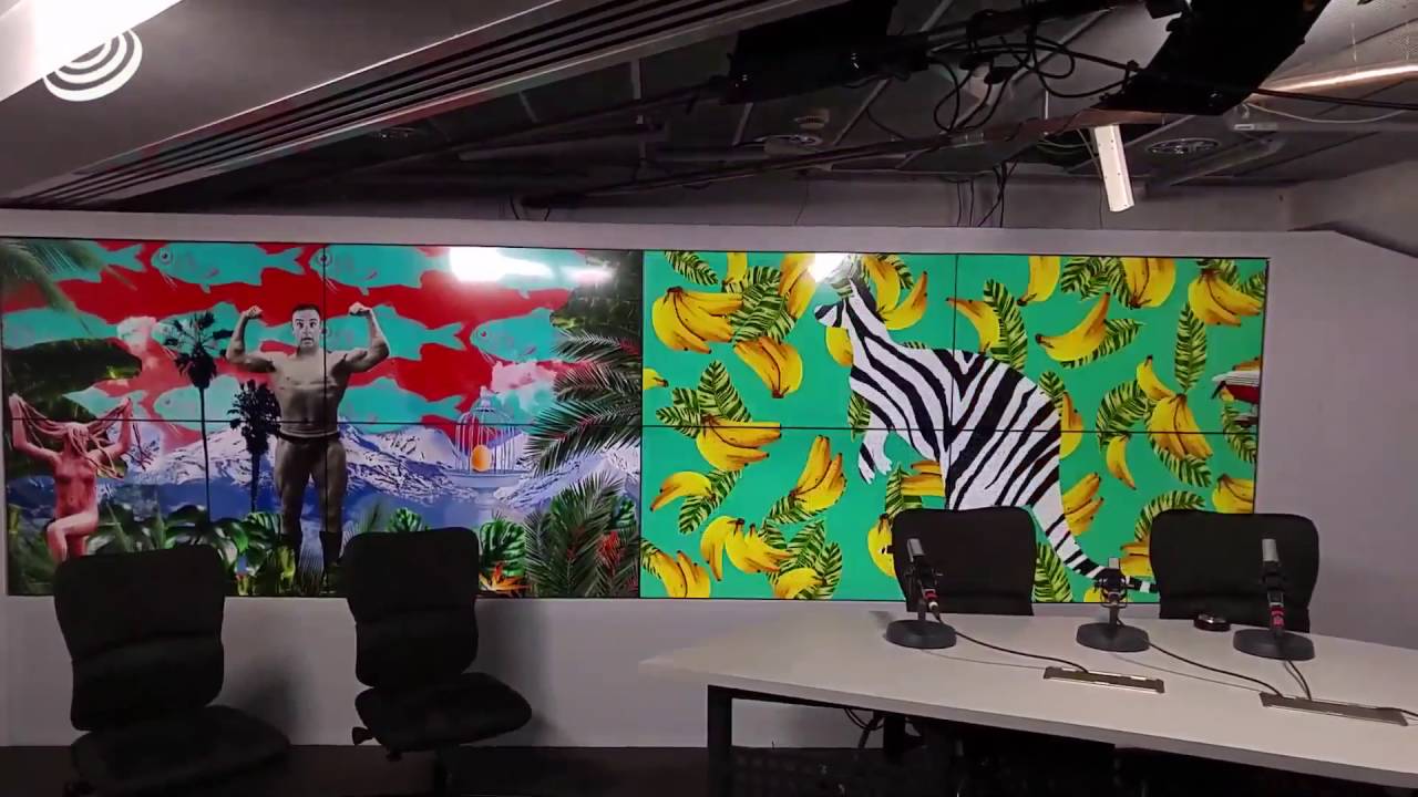 Videowall 8K formato 2x4 de 55" en Cadena Ser (Los40YU)