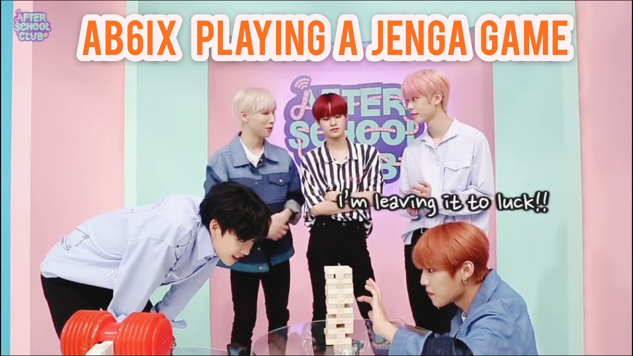 [ENGSUB] [AB6IX] 우당탕탕 젠가게임 (Jenga game)