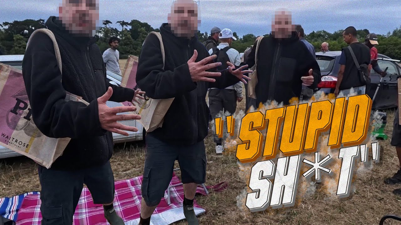 HE GOT ALL UP IN MY FACE  .. INTENSE CARBOOT MOMENT