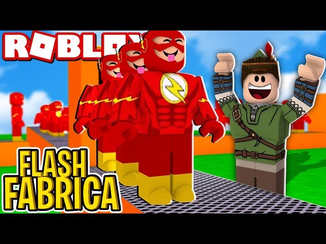 FÁBRICA DO FLASH NO ROBLOX!! (Super Hero Tycoon) 