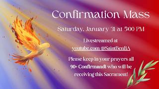 Confirmation Mass 1.31.2026