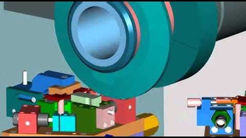 Pro/Engineer animation 5 axis machining